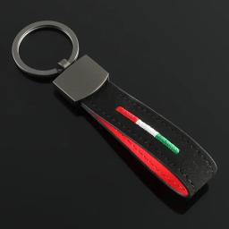 Camurça Car Alloy Keychain para Homens, Styling, Alemanha, Itália, França, Bandeira Chaveiros, Auto Acessórios, Chaveiro, Anéis, Presentes, Hangings - Image 3