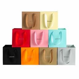 Sacos De Presente De Flor De Papel Kraft, Logotipo Personalizado, Sacos De Buquê De Ouro, Caixa com Alça, Pequeno Portador De Papel, Sacolas para Festa De Casamento, 24Pcs - Image 6