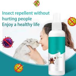 Tratamentos Rápidos para Pulgas e Piolhos Spray, Rápido e Prático, Carrapatos Expelentes para Cães e Gatos, Suprimentos para Saúde Pet, 100ml - Image 2