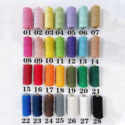 3mm 10 metros fio de corda de algodão cordões macaroon cordas diy artesanato boemia decoração fibra arte fornecimento corda de algodão - Image 3