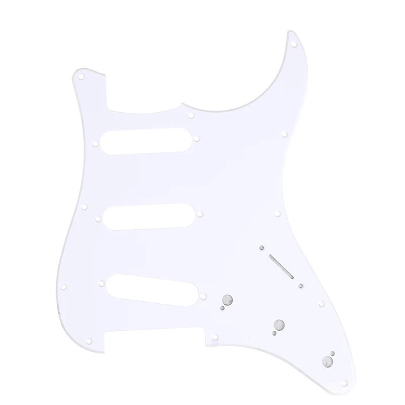 1pc 3 ply pickguard picareta guarda placa de risco para 11 buraco stratocaster stratat st sss guitarra instrumento acessórios - Image 1