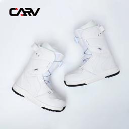 Sapatos de snowboard CARV para homens e mulheres, equipamento de esqui adulto, bota de desgaste rápido, fivela de fio BOA, 23-24 modelos - Image 1