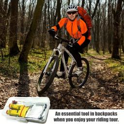 Kit de reparo de pneu de bicicleta, kit remendo com remendos vulcanizantes, para ciclismo, estrada e mountain bike, 32pcs - Image 5