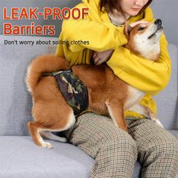 Banda de barriga lavável para cães machos, Fraldas reutilizáveis para cachorro, Barriga confortável - Image 6