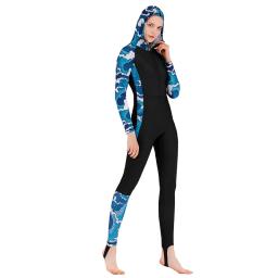 Sbart-roupa de mergulho profissional com manga longa, macacão com capuz, roupa de mergulho de corpo inteiro com zíper, maiô para snorkeling - Image 6