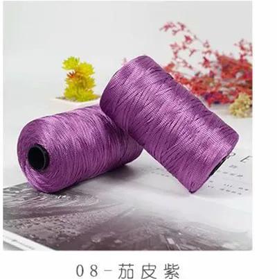 Fio de Fibra de Seda Gelo 100g para Crochê e Tricô - Saco Artesanal para Chapéus de Moda Verão