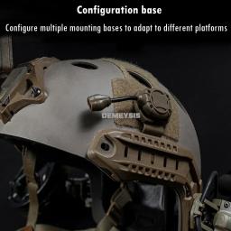 Capacete tático interruptor de luz sistema iluminação pessoal lâmpada carga ao ar livre caça tiro wargame capacetes 3 modos ir lâmpada laser - Image 6
