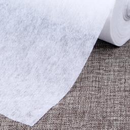 Tecido Interlining Fusível Não Tecido Leve, Acessório de Costura DIY, 100cm de Largura, Branco, Preto, Vestuário - Image 1