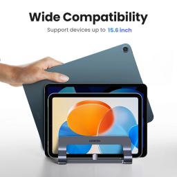 UGREEN-Suporte Vertical Laptop, Suporte Notebook Alumínio, MacBook Air Pro, Tablet, iPad, suporte do telefone, Slots triplos - Image 5