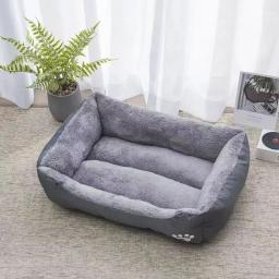 Cama impermeável para cães e gatos, ninho de algodão macio PP, confortável casa de cachorro quente, grande, outono e inverno - Image 4