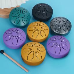 Tambor de Chuva Exterior e Exterior, Instrumento de Percussão, Instrumentos Musicais para Meditação Yoga, Presente Original, 3 em, 6 Notas - Image 3