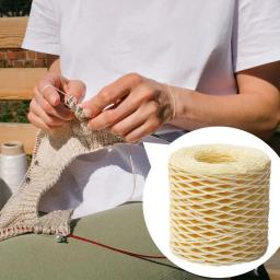 Raffia para artesanato, Fio de Raffia Natural para Embrulho Fio de malha Textura fosca Fitas de papel para chapéu, DIY - Image 4