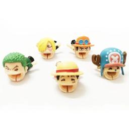 Anime Cable Bite Protector para iPhone, USB Cable Organizer, Luffy Zoro Winder, Brinquedos Kawaii, Presente das crianças, 1 Pc - Image 2