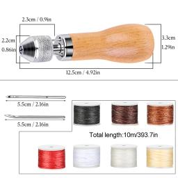 LMDZ-Kit de costura de couro Awl Thread, Speedy Stitcher, Máquinas-ferramentas manuais, Couro Craft Costura, Shoemaker Canvas Repair - Image 2