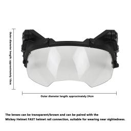 Óculos táticos ajustáveis Flip Capacete, Airsoft Paintball, Capacete RÁPIDO, À prova de vento, Anti Fog, CS Wargame Protection Goggles - Image 5