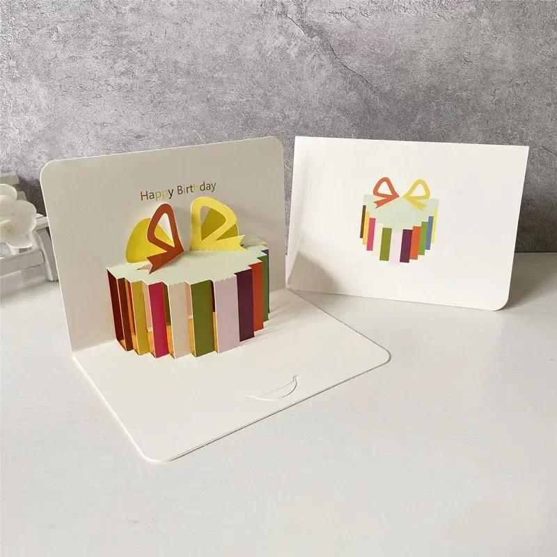 Cartão de presente 3D pop-up feliz aniversário, cartões de festa temática para crianças, esposa, dia do pai, amante, casal, aniversário, cartão - Image 1