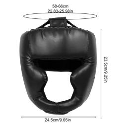 Capacete de boxe completo para adultos, protetor de cabeça espesso, karatê, muay thai, protetor de cabeça de treinamento, equipamento de ginástica, taekwondo, 1 pc - Image 6