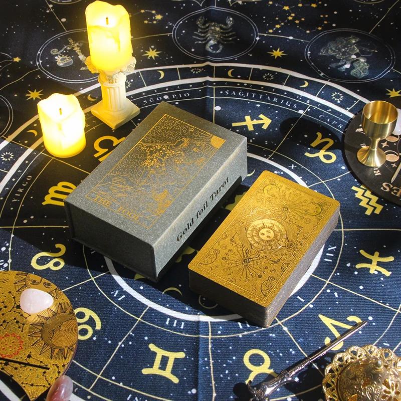 Conjunto de tarô para festa, misteriosas cartas de baralho, suave e impermeável, presente para amigos e família, alta qualidade, 2022 - Image 1