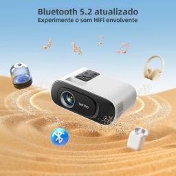 Topro projetor portátil 1080p suporte fhd 16000lm auto keystone wifi bluetooth inteligente home theater ao ar livre mini projetor - Image 5