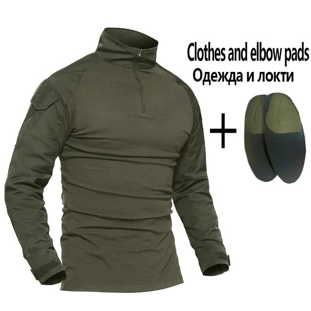 Terno de treinamento tático para caça e camping, uniforme de camuflagem, roupas ao ar livre, camisas e calças, conjuntos de caminhadas com almofadas, 5XL - Image 1