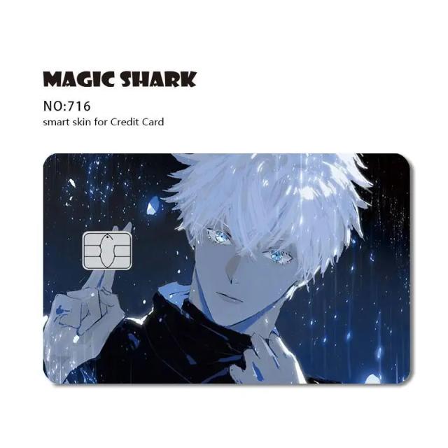 Adesivo Elegante Mclovin de Porco Anime em PVC para Capa de Cartão de Crédito ou Cartão Bus Bank