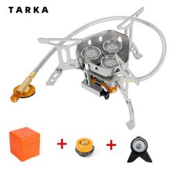 Tarka-fogão a gás para camping, fogão dobrável ao ar livre, caminhadas, piquenique, churrasco, equipamentos de cozinha, 5800w, 3 cabeças - Image 1