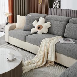 Ajustável removível Jacquard Capa Almofada Do Sofá, Protetor de Móveis para Animais de Estimação, Polar Fleece, Stretch Sofá Slipcovers - Image 6