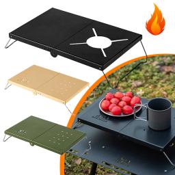 Mesa de acampamento portátil e dobrável, Mesas de café pequenas, Mesa de piquenique para caminhadas ao ar livre ultraleve, Mini mesa dobrável leve - Image 1