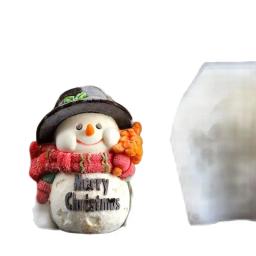 Moldes de silicone de boneco de neve de natal 3d tamanho grande mousse molde de cozimento para ferramenta de decoração de bolo vela gesso artesanal molde - Image 4