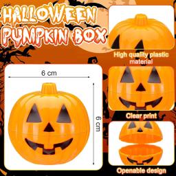Mini Halloween Pumpkin Gift Candy Boxes, Truque ou Deleite, Decoração de Mesa de Festa, Fontes do partido, 10Pcs - Image 2