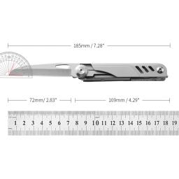 Multi-Purpose Canivete para Camping, Ferramenta de Sobrevivência, Atividades Indoor e Outdoor, Saca-rolhas, Chave de Fenda, Tesoura, Serra - Image 4