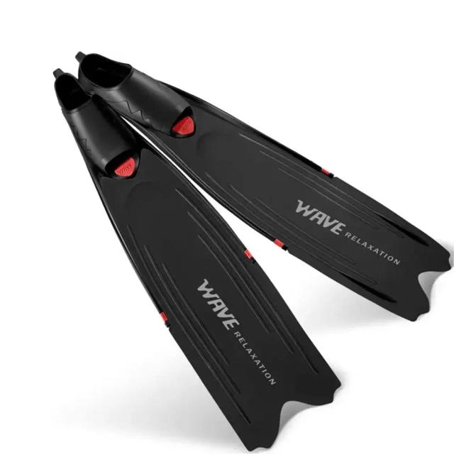 Fins de Freediving Profissionais em PP TPR Antiderrapantes para Mergulho e Snorkel - Novo Design Longo para Esportes Aquáticos