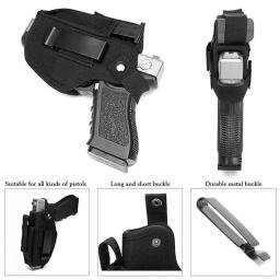 Coldre de arma tática ao ar livre com clipe de bala cinto de caça escondido transportar iwb owb airsoft pistola saco para todos os tamanhos pistola - Image 4