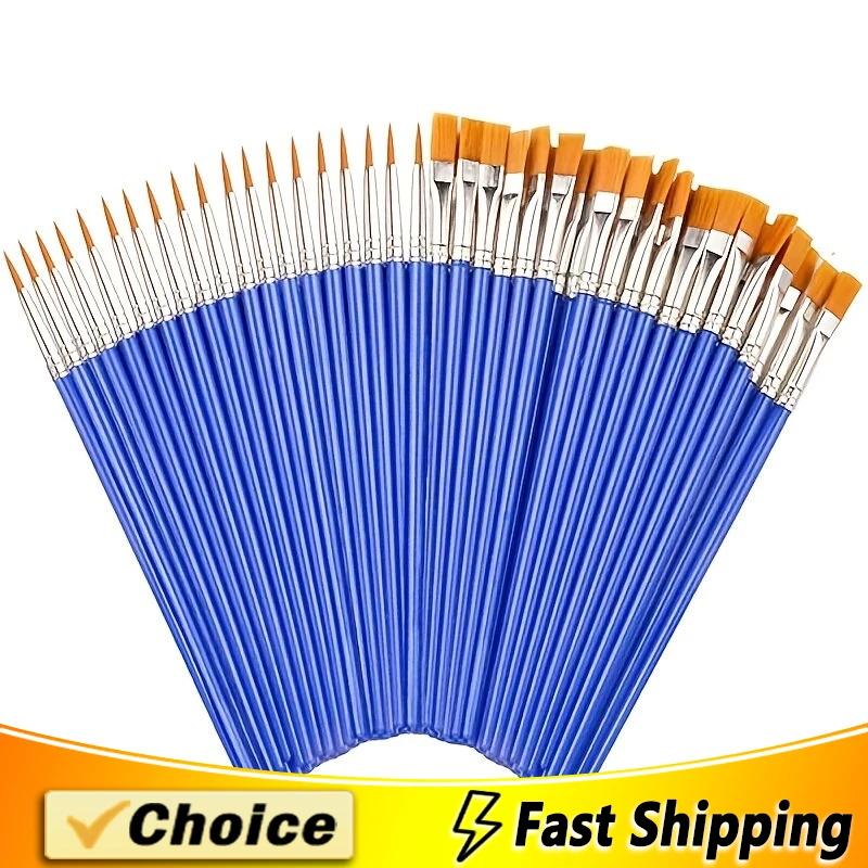 Multifuncional pincéis de pintura para artesanato artes e ofícios, gancho linha pintura equipamentos, pincéis artísticos, 1pc, 20pcs - Image 1