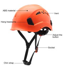 Capacete de segurança de ventilação grande com 50 PCs adesivos, abs, construção, chapéu CE, óculos, escalada, viseira, resgate, boné de trabalho - Image 5