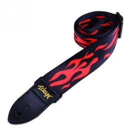 Correia da guitarra multi-cor cintos de guitarra ajustável impressão colorida correias de guitarra de náilon baixo acústico acessórios de guitarra elétrica - Image 6