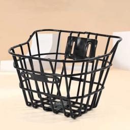 Cesta de bicicleta dianteiro traseiro crianças cestas meninas guiador ciclismo ciclo armazenamento rattan triciclo rack bicycyle toddlers legal malha arame - Image 3