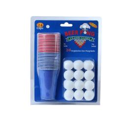 1 conjunto de 24 pces descartável copo plástico cerveja pong jogo kit bolas de tênis copos jogos de tabuleiro fontes de festa para ktv bar pub - Image 4