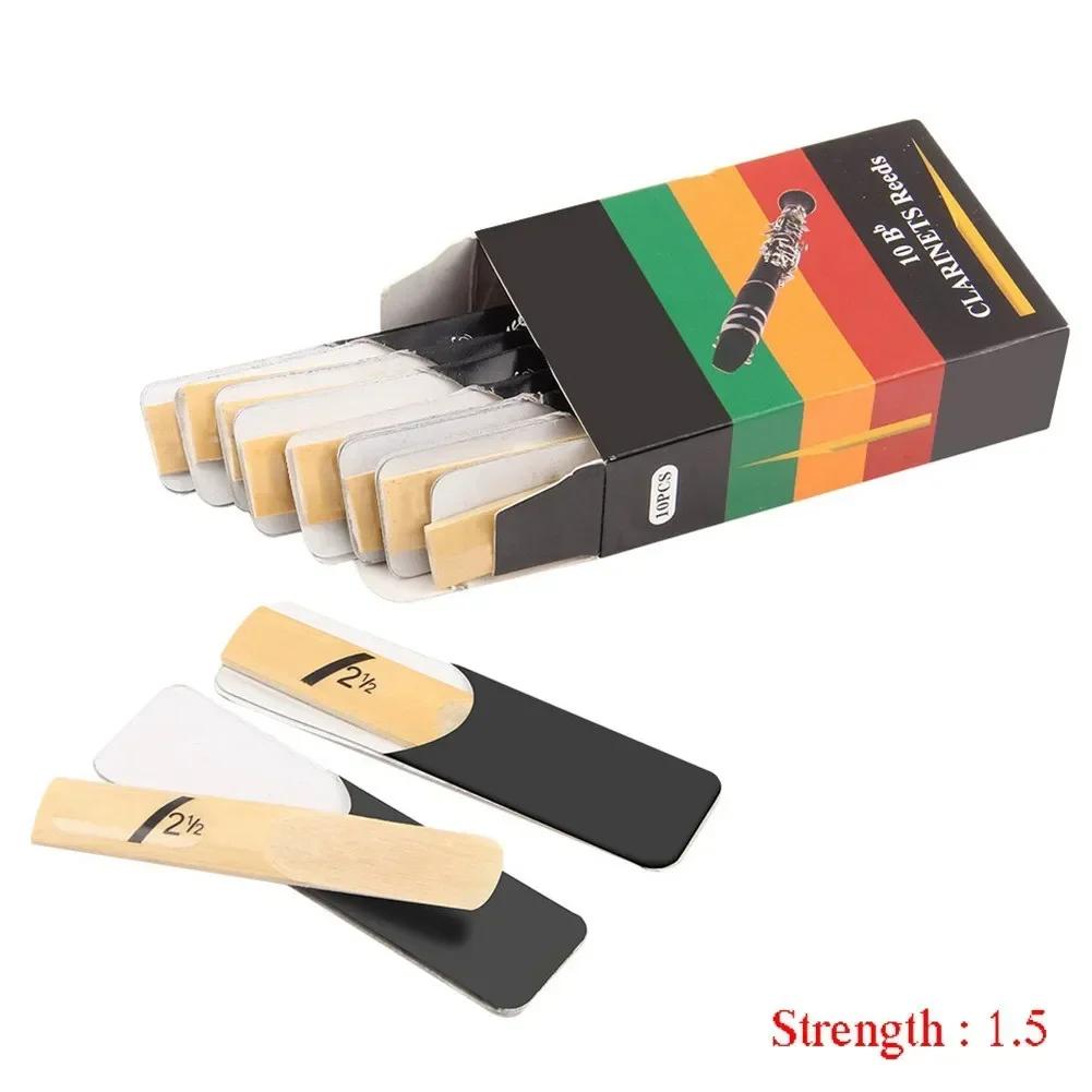 Palhetas para clarinete bb de alta qualidade, dureza 1.5/2.0/2.5/3.0/3.5/4.0 tamanhos de força instrumentos clarinete com 10 peças - Image 1