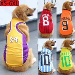 Jersey Esportivo Para Animais De Estimação, Roupas De Cachorro, Roupas De Verão, Roupas De Basquete, Camisetas De Cachorro, Camisas De Gato - Image 1