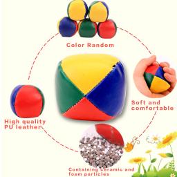 Bolas de malabarismo ao ar livre para iniciantes, aprender a aprender, kit de circuito divertido, brinquedo infantil, brinquedos interativos infantis - Image 3