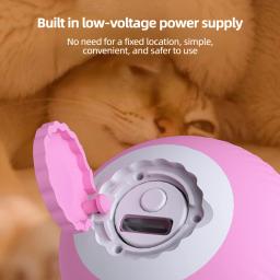 Carro de brinquedo inteligente interativo para gatos, Bola de brinquedo do cão, Movimento automático, controle remoto, Indoor Things for Pet, Kitten Supplies - Image 4