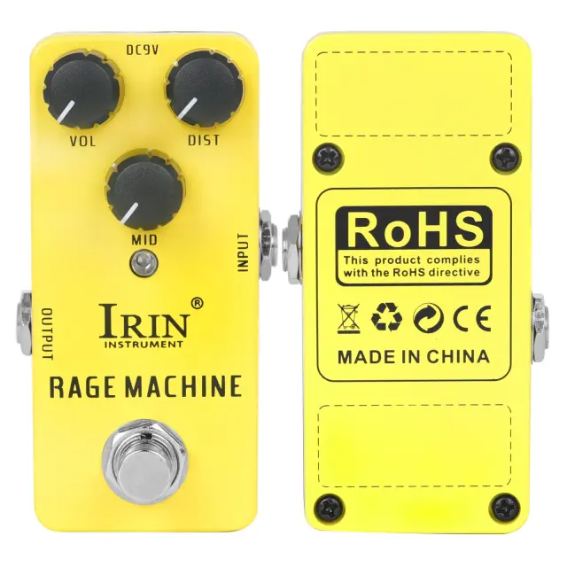 IRIN Pedal de Efeitos para Guitarra Elétrica com Overdrive, Distorção, Fuzz e Muito Mais para Rock Inesquecível