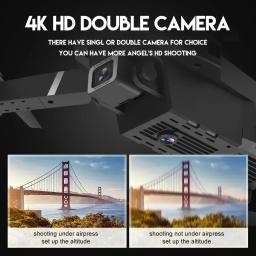 2024 novo e88 pro wifi fpv drone grande angular hd 4k 1080p câmera altura segurar rc dobrável quadcopter dron helicóptero brinquedos presente - Image 4