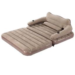 Acampamento 2 pessoa colchão de ar dos desenhos animados voltar colchão casa quarto cama de ar colchão inflável com bomba elétrica preguiçoso sofá cama - Image 1