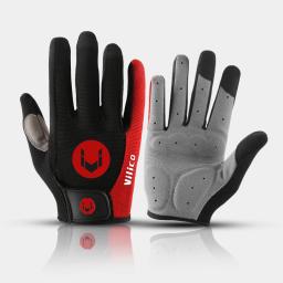 Luvas de ciclismo com dedo completo antiderrapante para homens, luvas de bicicleta MTB, almofada respirável, anti-choque, quente, esportes, bicicleta - Image 1