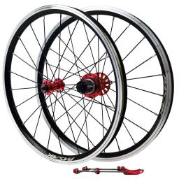 Rodado de bicicleta dobrável, cubo de alavanca de liberação rápida, freio de aro, 20 Polegada, 406, 451 rodas, 20h, 24h, 74-130mm, 100-130mm - Image 1