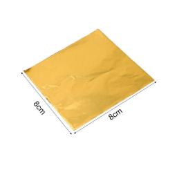 Folha de alumínio Papel De Embrulho De Chocolate, Pacote De Presente, Papel De Lata Para Embalagem, Biscoito, Doces, Fontes De Festa De Casamento, 8x8cm, 100Pcs - Image 6