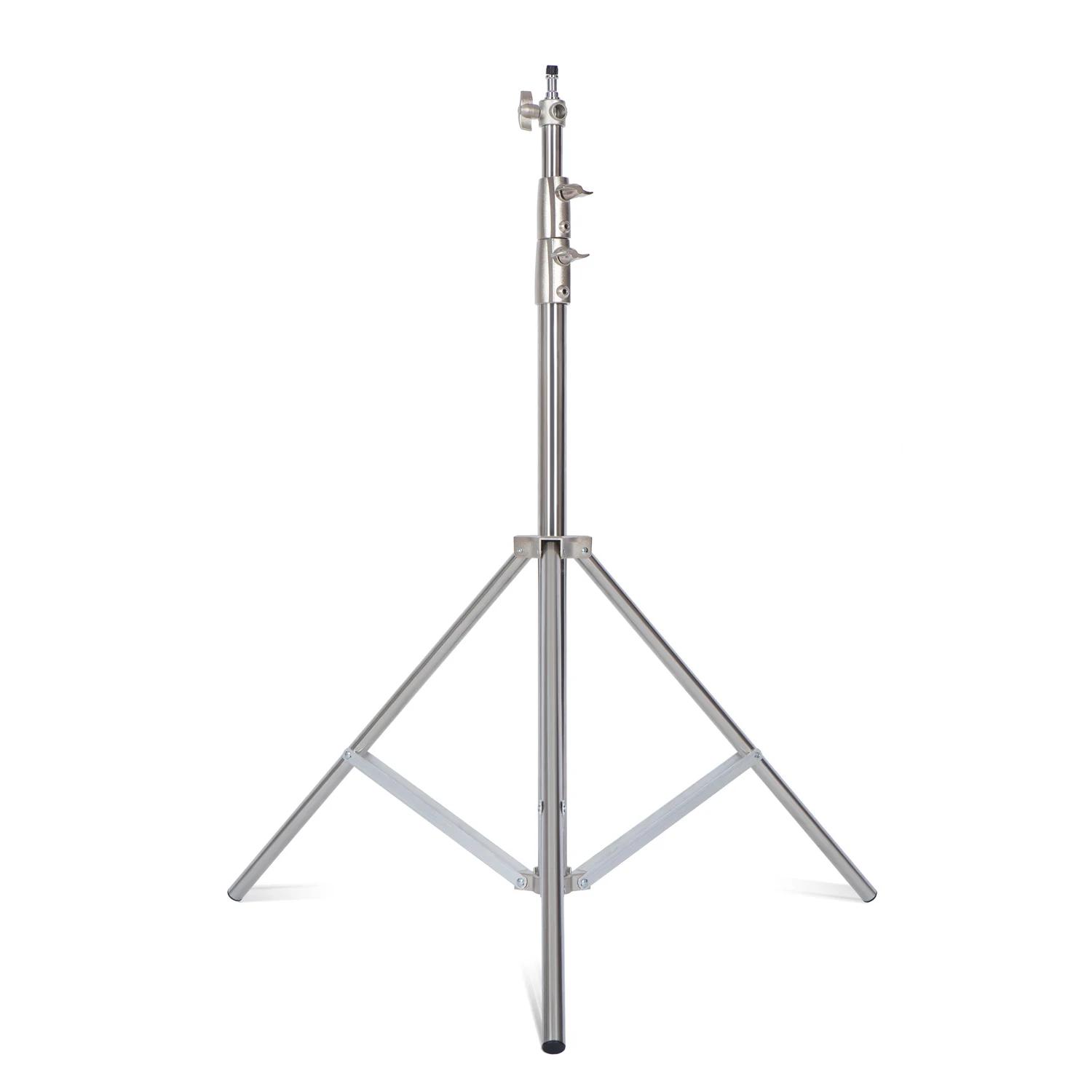 Tripé grande de aço inoxidável super estável, 2.8m, suporte de luz dobrável, fotografia para ponto de preenchimento, softbox, estúdio fotográfico - Image 1