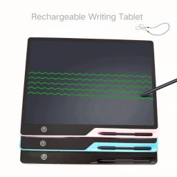 USB Recarregável LCD Escrita Tablet, Carregamento Tipo-C, Presente de Aniversário Educacional, 16 ", 41cm - Image 3